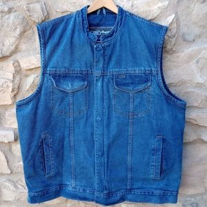 Daniel Smart Men's Denim Vest XL